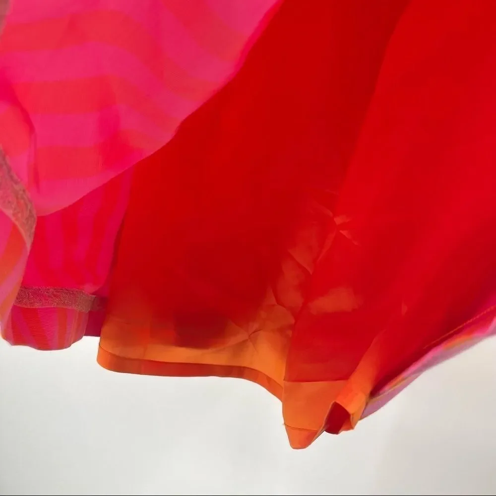 Lilly Pulitzer Pink & Orange Strapless A-Line Dress - Picture 3 of 9